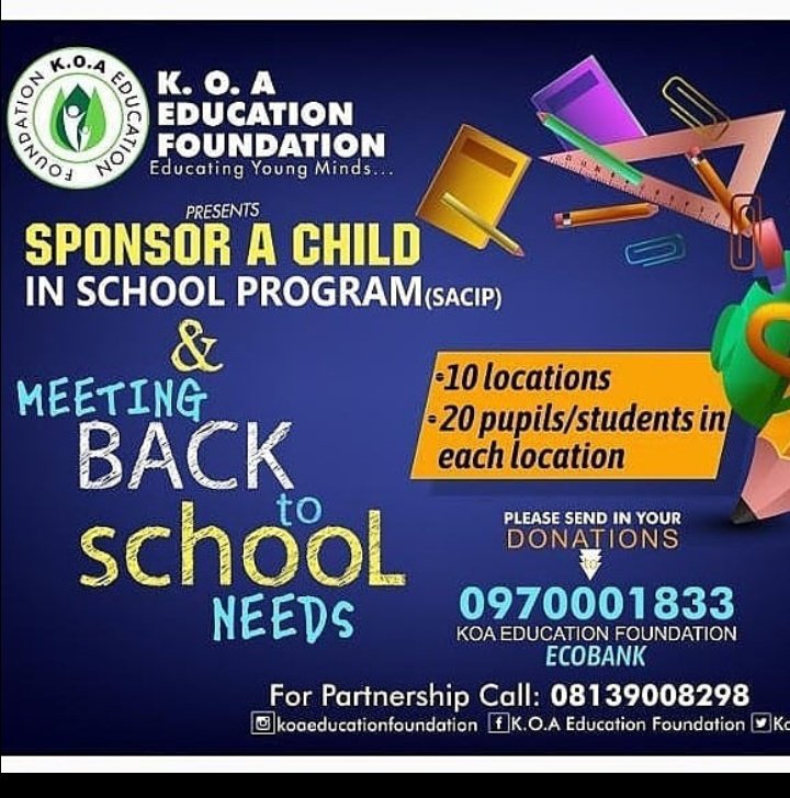 sponsor a child flyer