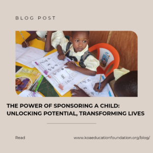 Read more about the article The power of sponsoring a child: Unlocking potential, transforming lives